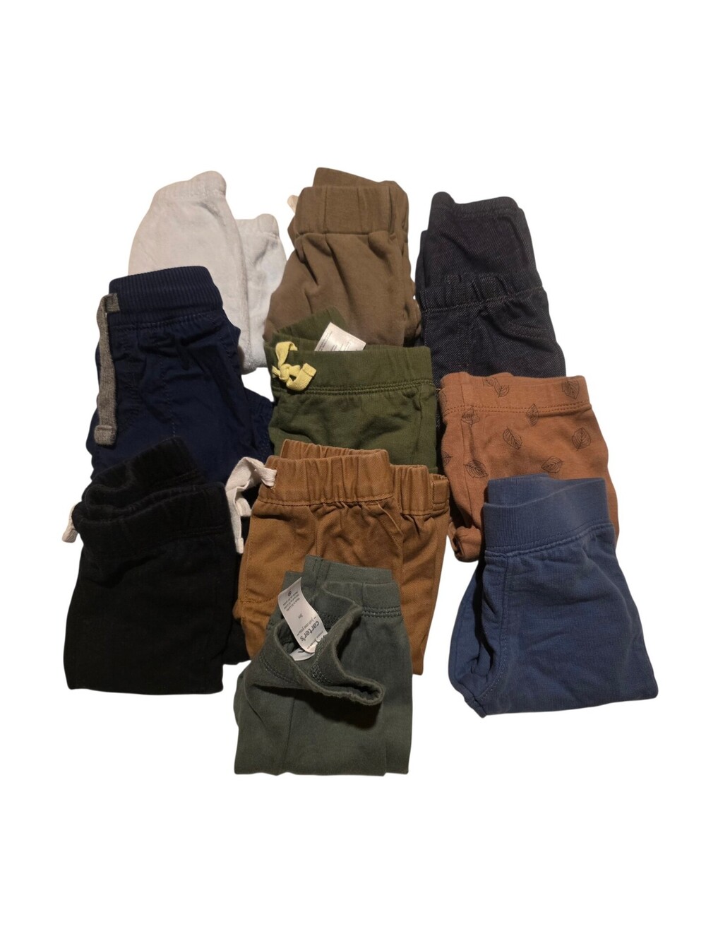 12 piece bundle boys long pants 0-3 months